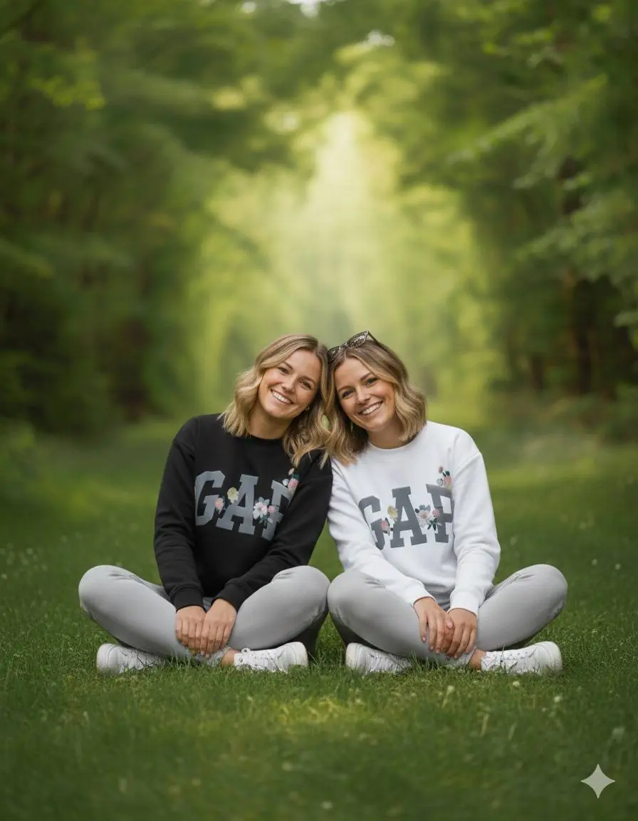 Çiçek Detay Sweatshirt